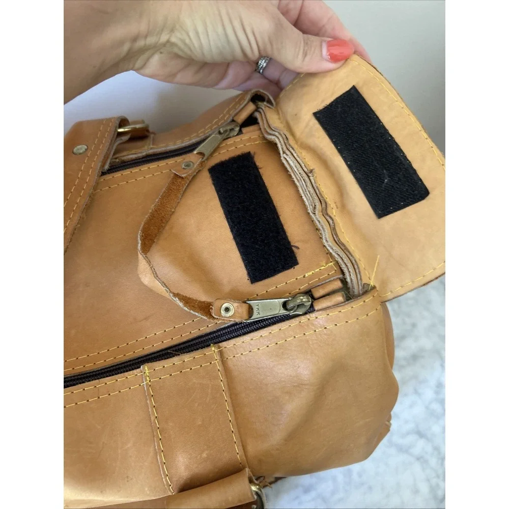 Oakmont 1994 U.S. Open Large Leather Brown Duffle Gym Bag